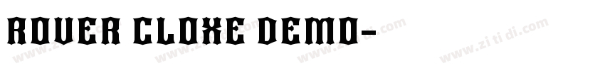 ROVER CLOXE DEMO字体转换
